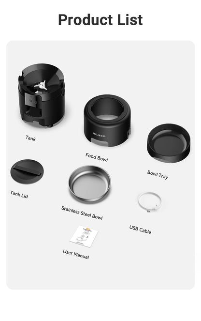 ROJECO Automatic Pet Feeder 2L Smart Cat Food Kibble Dispenser Wi-Fi App Remote Control Auto Dog Feeder For Cat Pet Accessories